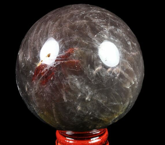 Polished Black Moonstone Sphere - Madagascar #78950